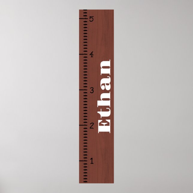 Affiche Règle de graphique de croissance humaine personnal (Devant)