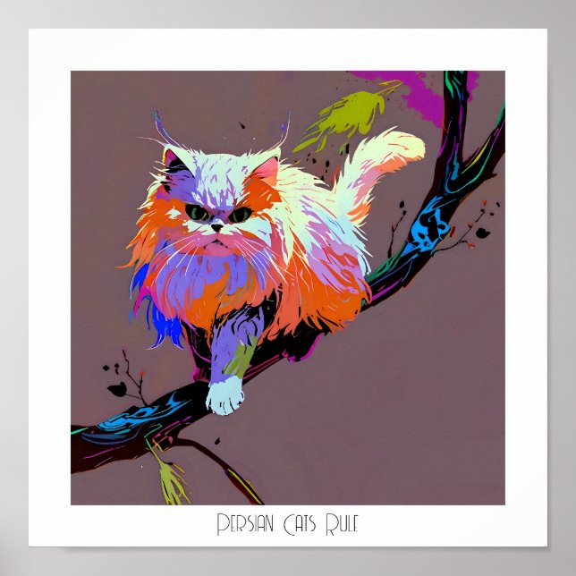 Affiche Règle des chats perses (Devant)