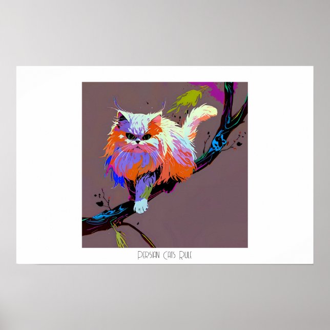 Affiche Règle des chats perses (Devant)