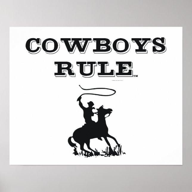 Affiche Règle des cowboys TEE (Devant)