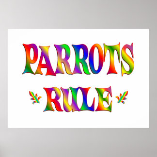 AFFICHE RÈGLE DES PARROTS