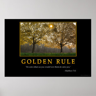 Affiche Règle d'or