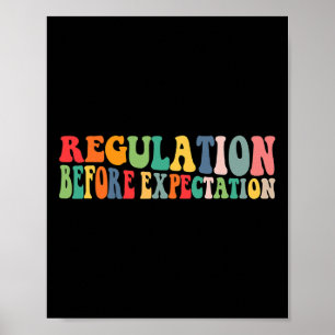 Affiche Réglementation avant l'attente ergothérapie