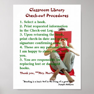 Affiche Règles de bibliothèque de classe/procédures de ret