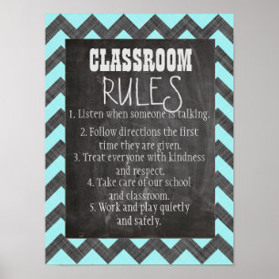 Affiche Règles de classe