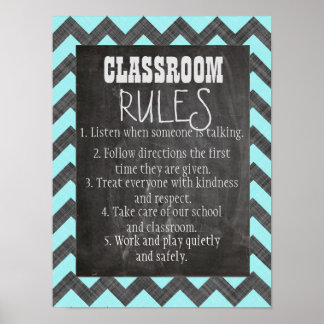 Affiche Règles de classe