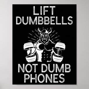Affiche Règles De Gym Lift Dumbbells Pas Les Téléphones Du