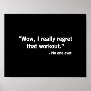 Affiche Regret d'entraînement