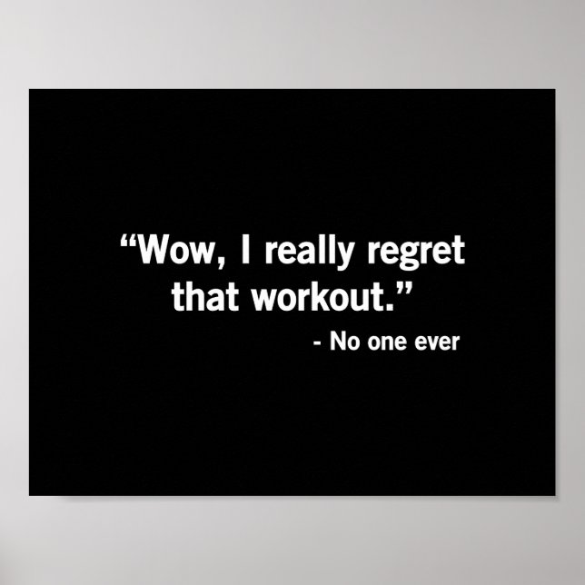 Affiche Regret d'entraînement (Devant)