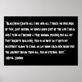 Affiche regrets passés