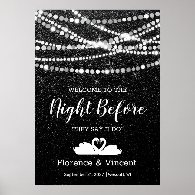 Affiche Rehearsal Dinner Welcome to the Night Before  Post (Devant)