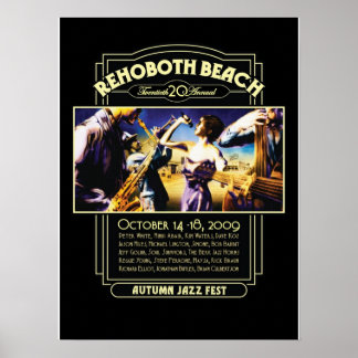 Affiche Rehoboth Beach Automne Jazz Fest 2009
