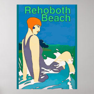 Affiche Rehoboth Beach Style Vintage