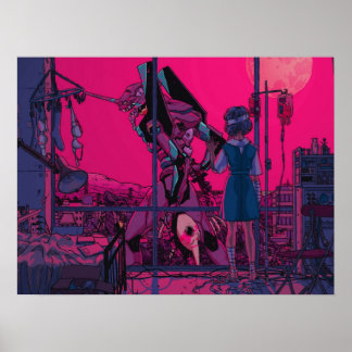 Affiche Rei Ayanami Neon Genèse Evangelion