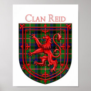 Affiche Reid Tartan Scottish Plaid Lion Rampant