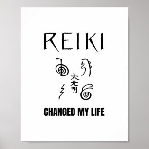 Affiche Reiki a changé ma vie   Reiki Healing Energy Don