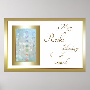 Affiche Reiki Blessings design