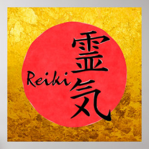 Affiche Reiki Calligraphie Et Word 1