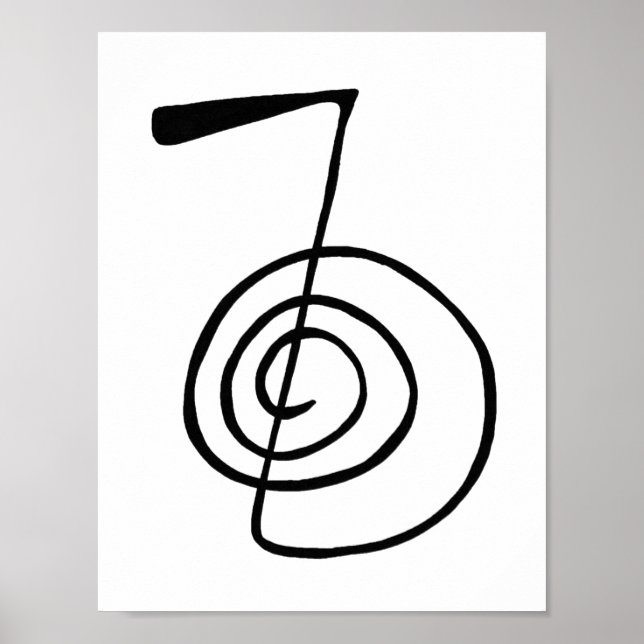 Affiche Reiki : Cho Ku Rei : Le symbole de puissance (Devant)