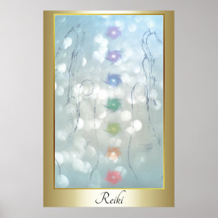 Affiche Reiki Healing Hands design
