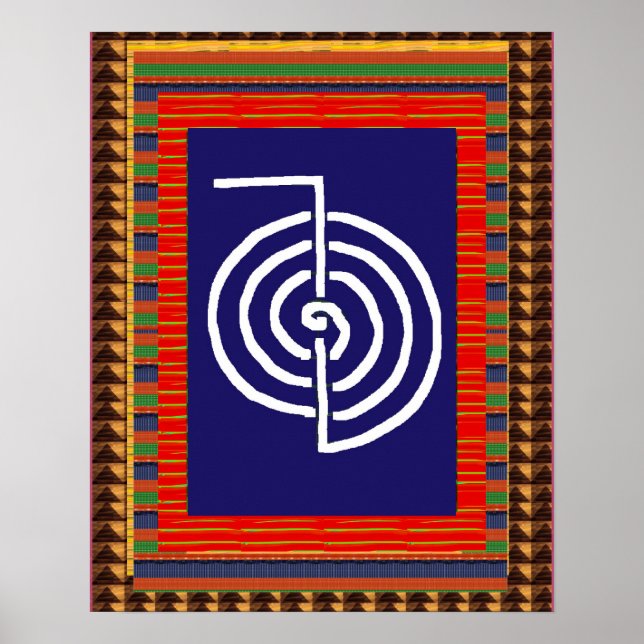 Affiche REIKI Symbole guérison ART Yoga : rendu pour tous (Devant)