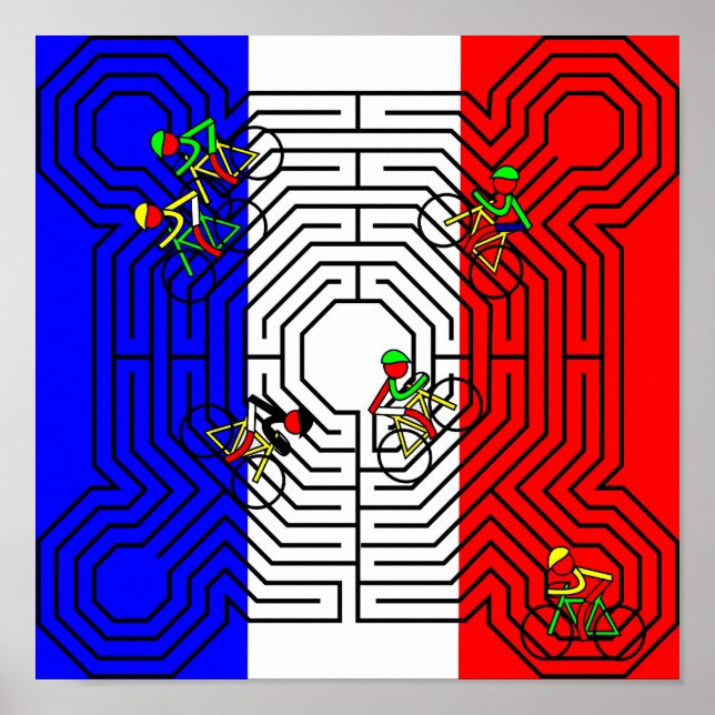 Affiche Reims Labyrinth - Tour de France (Devant)