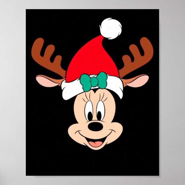 Affiche Reindeer Antlers Santa Hat  (Devant)