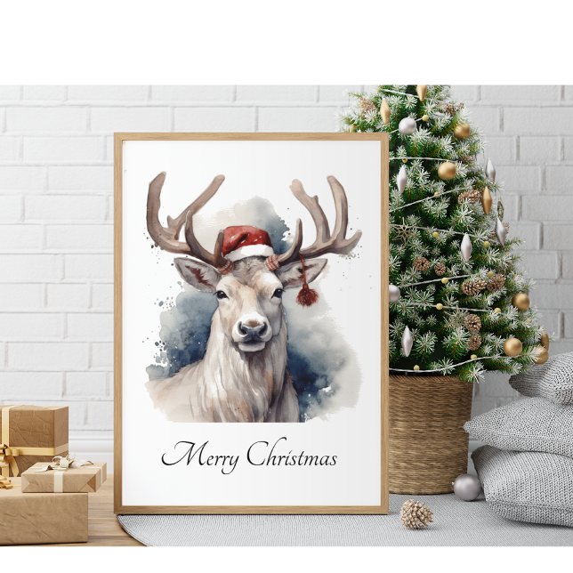 Affiche Reindeer de Noël, personnalisable (Créateur téléchargé)