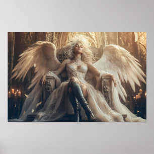 Affiche Reine Ange Éthérée de l'Affiche de Pouvoir Sacré