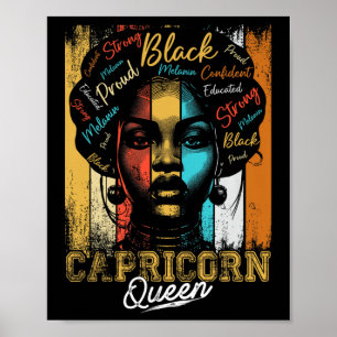 Affiche Reine Capricorne Née Nov Dec Zodiaque Histoire Noi