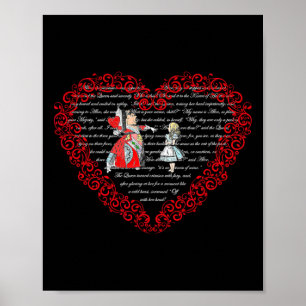 Affiche Reine de coeur de la Saint-Valentin Alice au pays