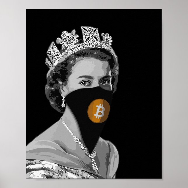 AFFICHE REINE DE CRYPTO-CRYPTO BITCOIN (Devant)