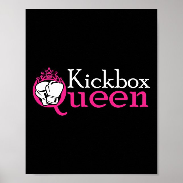 Affiche Reine de kickboxeuse est une fille de kickboxing e (Devant)