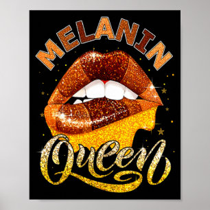 Affiche Reine de la mélanine Femme africaine Mois de l'his