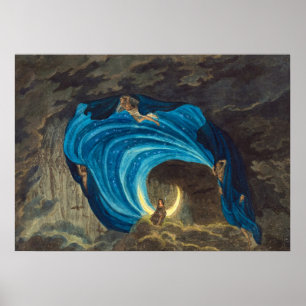 Affiche Reine de la scène de nuit par Simon Quaglio