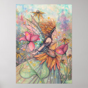 Affiche Reine de l'été Afficher l'art de la fée par Molly 