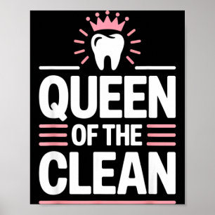 Affiche Reine de l'humour propre et drôle des hygiénistes