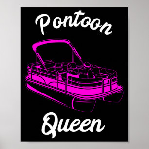 Affiche Reine de ponton capitaine de ponton fête de ponton