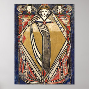 Affiche Reine des diamants par Margaret Macdonald Mackinto
