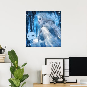 Affiche Reine des neiges de beauté gelée en Wonderland d'h