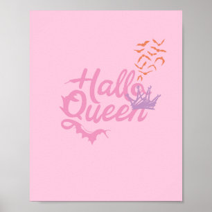 Affiche Reine d'Halloween, reine d'Halloween rétro, art d'