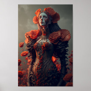 Affiche Reine du pavot