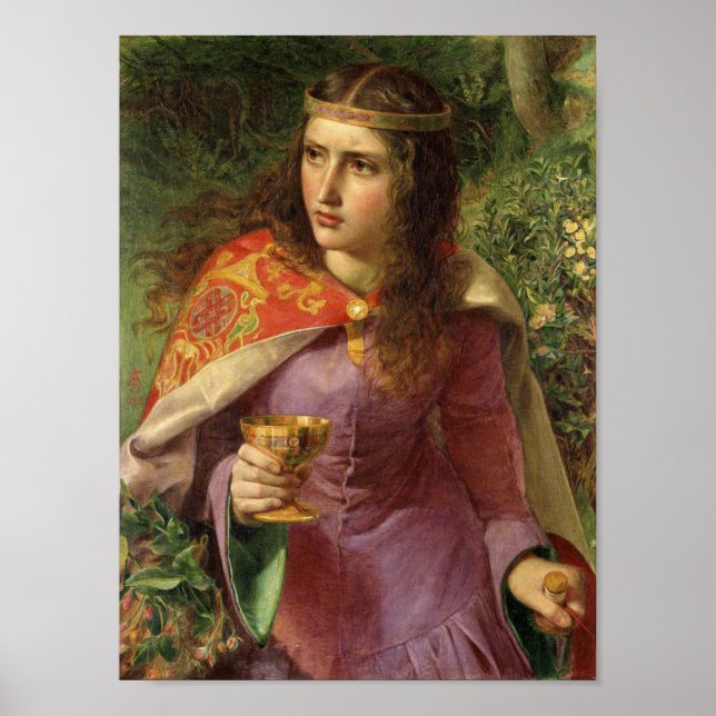 Affiche Reine Eleanor, c. 1858 par Frederick Sandys (Devant)