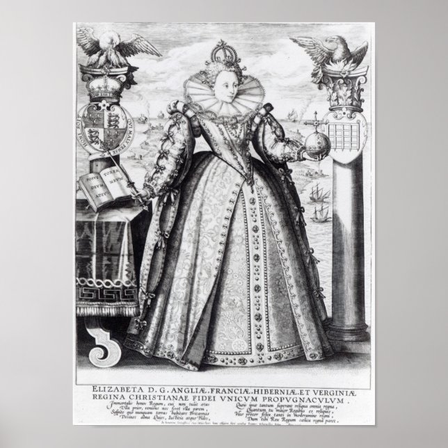 Affiche Reine Elizabeth I 1596 (Devant)