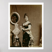 Reine Emma (1836-85) (photographie sépia)