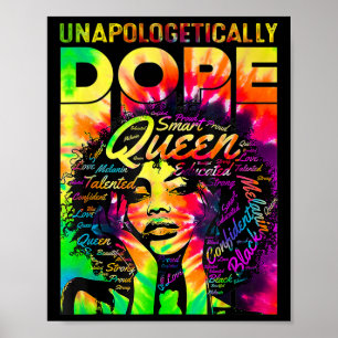 Affiche Reine Noire Afro Sans excuses Drogue Mélanine Fill