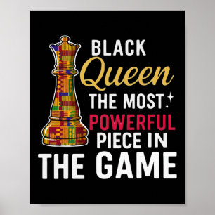 Affiche Reine noire la pièce la plus puissante du jeu _1