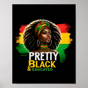 Affiche Reine Noire Plutôt Noire Et Éduquée Noir Histor