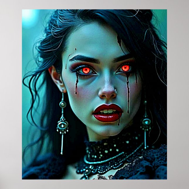 Affiche Reine Vampire : Art de la Tentation Sombre (Devant)