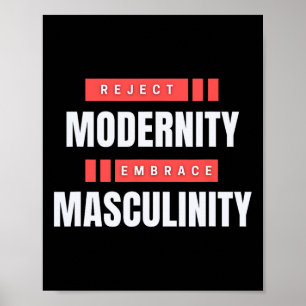 Affiche Rejeter la modernité Embrasser la masculinité1